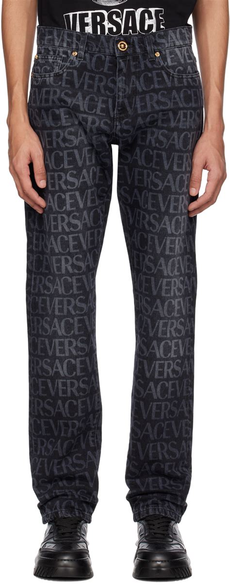 black Versace pants